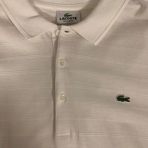 Men’s Lacoste White polo - Large
